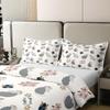 100% Nature Cotton Cute Opossum Duvet Cover Set Watercolor Flower Plant Comforter Cover Set Twin Size with 1 Pillowcase Cartoon Animals Bedding Set(No Comforter) view 4