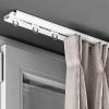 7.1mm Ultra-thin Curtain Track, Invisible Inner Casement Floating Window Curtain Rod, Aluminum Alloy U-shaped Mute Curtain Rail, Load-bearing 20kg, 1-4.0m(White,1m) view 1