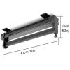 10-24 Inch Adjustable Closet Rod, Pull Out Closet Garment Valet Rod Heavy Duty Tension Retractable Wardrobe Closet Hanger Towel Rail / Extending Rail / Storage Organiser, 2 Colors ( Color : Black , Si view 2
