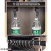 10-24 Inch Adjustable Closet Rod, Pull Out Closet Garment Valet Rod Heavy Duty Tension Retractable Wardrobe Closet Hanger Towel Rail / Extending Rail / Storage Organiser, 2 Colors ( Color : Black , Si view 4