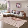 Boho Rainbow Sun Area Rugs, Pink Rainbow Decoration Easy Clean Rug, Soft Non-Skid Carpet Throw Rug for Kids Teen Girls Boys Bedroom Living Room Bathroom Classroom Office 4ftx6ft view 3