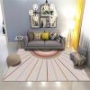 Boho Rainbow Sun Area Rugs, Pink Rainbow Decoration Easy Clean Rug, Soft Non-Skid Carpet Throw Rug for Kids Teen Girls Boys Bedroom Living Room Bathroom Classroom Office 4ftx6ft view 4