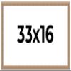 CustomPictureFrames.com 33x16 Frame Brown 60's Wooden Cabinet Solid Wood Picture Frame | 1 Inch Moulding Width | Complete with UV Acrylic Plexiglass, Foam Board Backing & Hanging Hardware view 1