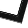 10x44 Frame Piano Black Solid Wood Picture Frame | 1.625 Inch Moulding Width | 0.6875 Inch Rabbet Depth | Complete with UV Acrylic Plexiglass, Foam Board Backing & Hanging Hardware view 3