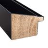 10x44 Frame Piano Black Solid Wood Picture Frame | 1.625 Inch Moulding Width | 0.6875 Inch Rabbet Depth | Complete with UV Acrylic Plexiglass, Foam Board Backing & Hanging Hardware view 4