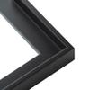 10x16 Canvas Frame Black Solid Wood Floater Frame Width 1.5 Inches | Interior Frame Depth 0.875 Inches | Austin Contemporary Canvas Frame Complete with Canvas Clips & Hanging Hardware view 2