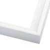 10x10 Canvas Frame White Solid Wood Floater Frame Width 1.75 Inches | Interior Frame Depth 1 7/8 Inches | Malak Contemporary Canvas Frame Complete with Canvas Clips & Hanging Hardware view 3