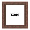 13x16 Frame Brown Bamboo Solid Pine Wood Tones Solid Wood Picture Frame Width 2.75 Inches | Interior Depth 0.625 Inches | Rhodes Frame | Complete with UV Acrylic, Foam Board Backing & Hanging Hardware view 1