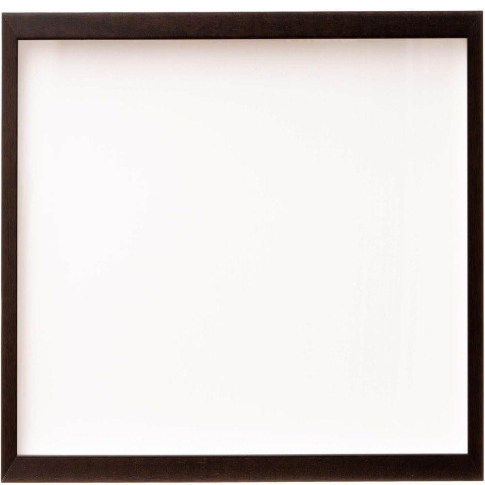 10x26 Shadow Box Brown Walnut Finish Solid Wood Display Frame | 0.875 Inch Moulding Width | 0.875 Inch Rabbet Depth | UV Acrylic Plexiglass, Backing & Hanging Hardware Included