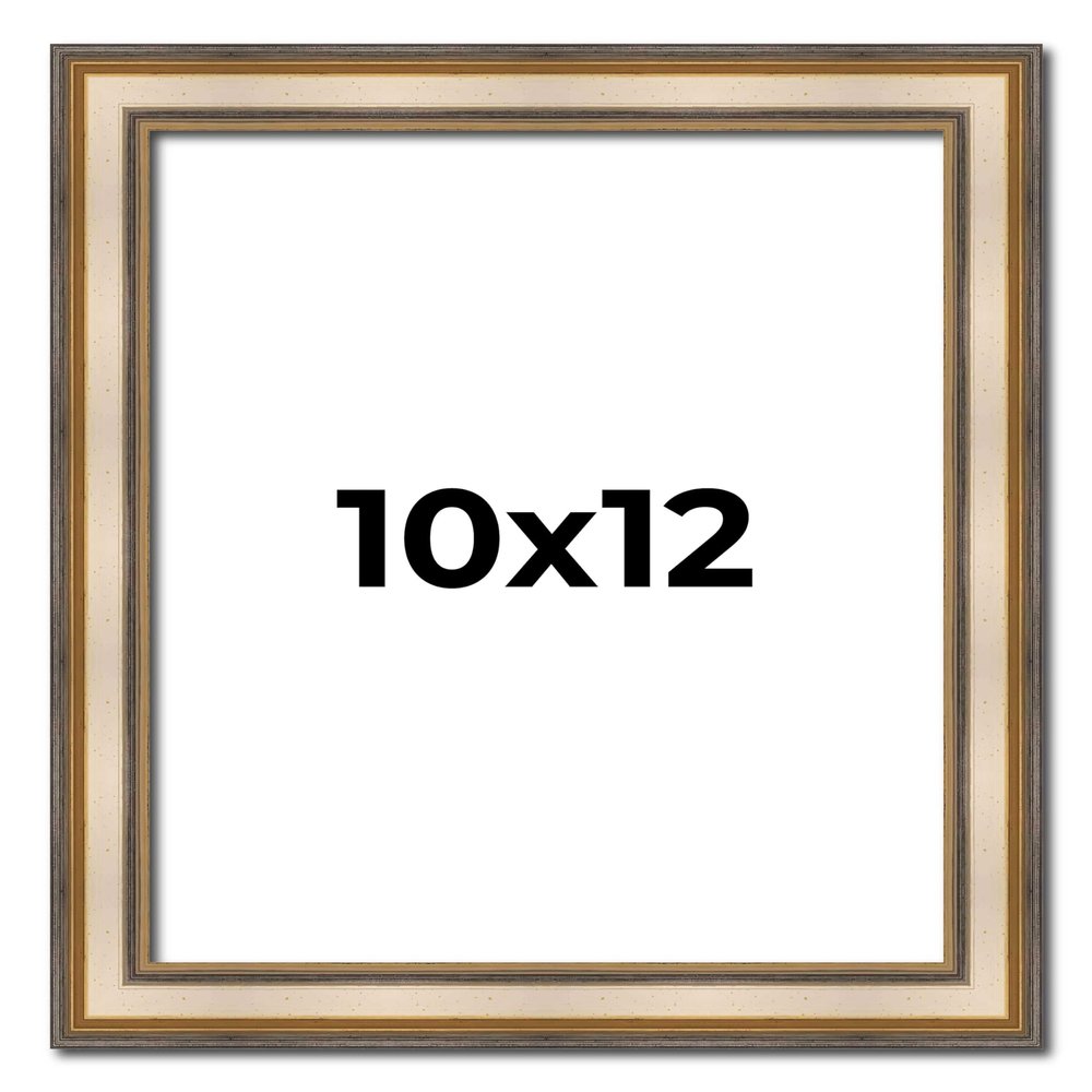 10x12 Frame Silver Solid Wood Picture Frame Width 1.25 Inches | Interior Frame Depth 0.375 Inches | Frey Traditional Photo Frame Complete with UV Acrylic, Foam Board Backing & Hanging Hardware