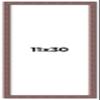 11x30 Frame Wood Tones Solid Wood Picture Frame Width 1 Inches | Interior Frame Depth 0.875 Inches | Zillah Rustic Photo Frame Complete with UV Acrylic, Foam Board Backing & Hanging Hardware view 1
