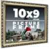 10x9 Frame Ornate Silver Solid Wood Picture Frame Width 1.125 Inches | Interior Depth 0.375 Inches | Willrick Traditional Frame with UV Acrylic Plexiglass, Foam Board Backing & Hanging Hardware view 1