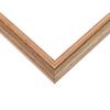 CustomPictureFrames.com 13x7 Frame Brown 60's Wooden Cabinet Solid Wood Picture Frame | 1 Inch Moulding Width | Complete with UV Acrylic Plexiglass, Foam Board Backing & Hanging Hardware view 3