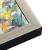 11x14 Canvas Frame Silver Solid Wood Floater Frame Width 2.5 Inches | Interior Frame Depth 1 1/4 Inches | Kenley Contemporary Canvas Frame Complete with Canvas Clips & Hanging Hardware view 1