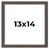 13x14 Frame Black Solid Wood Picture Frame Width 1 Inches | Interior Frame Depth 0.875 Inches | Chantry Rustic Photo Frame Complete with UV Acrylic, Foam Board Backing & Hanging Hardware view 1
