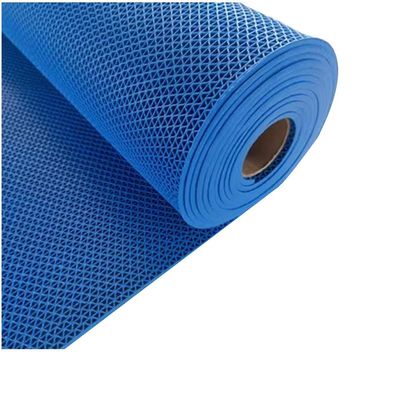 GRRICEPL Vinyl PVC Wet Area Anti-Slip Drainage Mat, Versatile Restaurant Kitchen Heavy Duty Rugs, Mesh Hollow Door Mat Roll (Color : Blue, Size : 1.2x1m)