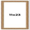 11x23 Frame Gold Solid Wood Picture Frame Width 1.25 Inches | Interior Frame Depth 0.375 Inches | Warwick Metallic Photo Frame Complete with UV Acrylic, Foam Board Backing & Hanging Hardware view 1