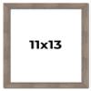 11x13 Frame Rustic Natural Wood Stained Solid Wood Picture Frame | 1 Inch Moulding Width | 0.875 Inch Interior Frame Depth | Kashton Frame Complete with UV Acrylic Plexiglass, Foam Board Backing & view 1