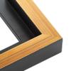 11x34 Canvas Frame Gold Solid Wood Floater Frame Width 2.5 Inches | Interior Frame Depth 1 1/4 Inches | Xanto Contemporary Canvas Frame Complete with Canvas Clips & Hanging Hardware view 2