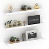 Giftgarden 24 Inch White Floating Shelves for Wall Mount, Modern Wood Wall Shelf Ledge for Bathroom Bedroom Living Room Kitchen Nursery Storage, Set of 3 Different Sizes view 1