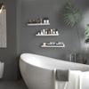 Giftgarden 24 Inch White Floating Shelves for Wall Mount, Modern Wood Wall Shelf Ledge for Bathroom Bedroom Living Room Kitchen Nursery Storage, Set of 3 Different Sizes view 4