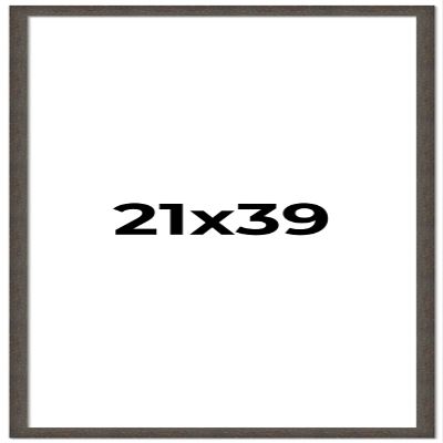 21x39 Frame Black Solid Wood Picture Frame Width 1 Inches | Interior Frame Depth 0.875 Inches | Chantry Rustic Photo Frame Complete with UV Acrylic, Foam Board Backing & Hanging Hardware