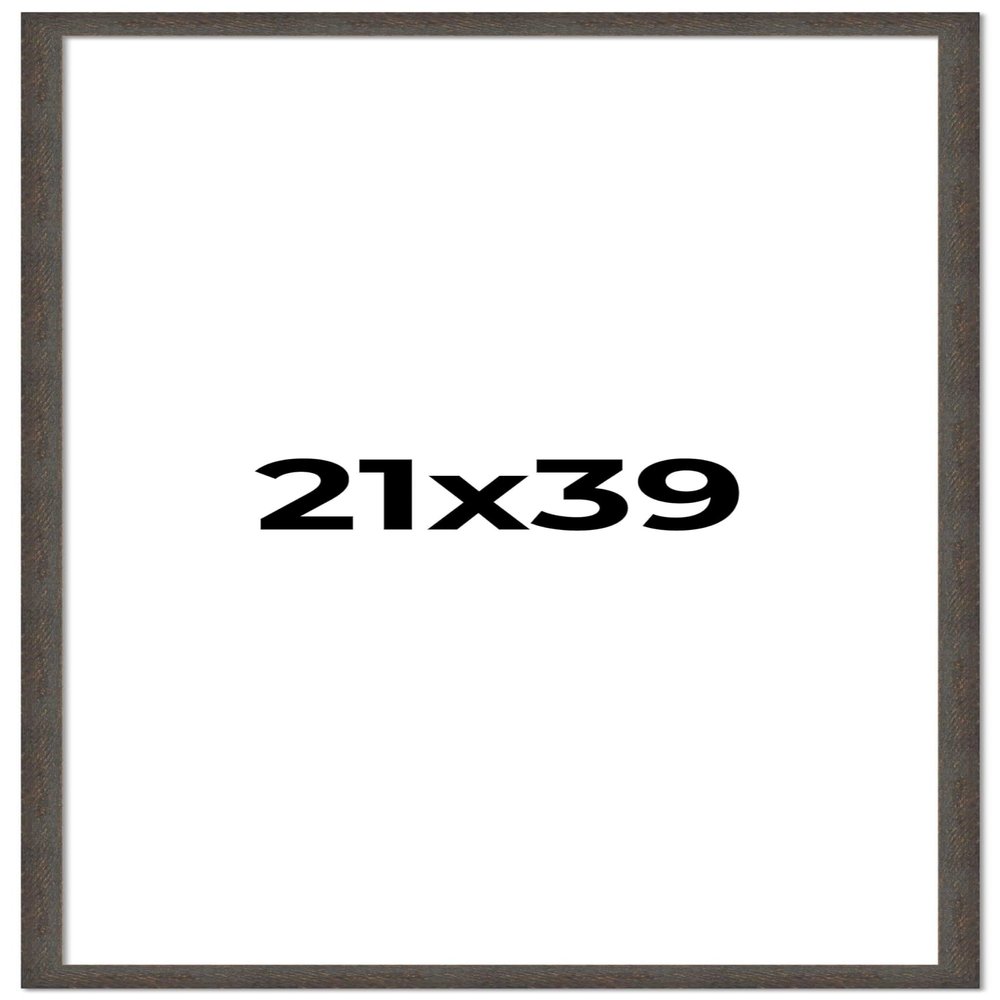 21x39 Frame Black Solid Wood Picture Frame Width 1 Inches | Interior Frame Depth 0.875 Inches | Chantry Rustic Photo Frame Complete with UV Acrylic, Foam Board Backing & Hanging Hardware