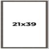 21x39 Frame Black Solid Wood Picture Frame Width 1 Inches | Interior Frame Depth 0.875 Inches | Chantry Rustic Photo Frame Complete with UV Acrylic, Foam Board Backing & Hanging Hardware view 1