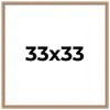 CustomPictureFrames.com 33x33 Frame Brown 60's Wooden Cabinet Solid Wood Picture Frame | 1 Inch Moulding Width | Complete with UV Acrylic Plexiglass, Foam Board Backing & Hanging Hardware view 1