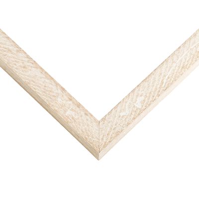 10x15 Frame White Solid Wood Picture Frame Width 1 Inches | Interior Frame Depth 0.875 Inches | Lavan Rustic Photo Frame Complete with UV Acrylic, Foam Board Backing & Hanging Hardware