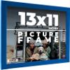 13x11 Frame Blue Indigo Solid Wood Picture Frame Width 0.75 Inches | Interior Depth 0.625 Inches | Indigo Cielo Contemporary Frame | Complete with UV Acrylic, Foam Board Backing & Hanging Hardware view 1
