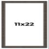 11x22 Frame Black Solid Wood Picture Frame Width 1 Inches | Interior Frame Depth 0.875 Inches | Chantry Rustic Photo Frame Complete with UV Acrylic, Foam Board Backing & Hanging Hardware view 1