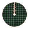 Christmas Tree Skirt 48" Clan Fitzpatrick Hunting Tartan Linen Xmas Tree Skirt for Holiday Party Christmas Tree Mat Decorations Indoor Outdoor view 1