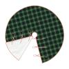 Christmas Tree Skirt 48" Clan Fitzpatrick Hunting Tartan Linen Xmas Tree Skirt for Holiday Party Christmas Tree Mat Decorations Indoor Outdoor view 3