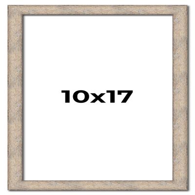 10x17 Frame Brown Solid Wood Picture Frame Width 1 Inches | Interior Frame Depth 0.875 Inches | Manton Rustic Photo Frame Complete with UV Acrylic, Foam Board Backing & Hanging Hardware