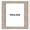 10x22 Frame Brown Solid Wood Picture Frame Width 2 Inches | Interior Frame Depth 0.6875 Inches | Vesta Rustic Photo Frame Complete with UV Acrylic, Foam Board Backing & Hanging Hardware view 1
