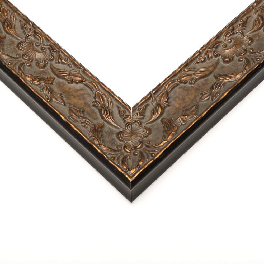 10x18 Frame Brown Solid Wood Picture Frame Width 1.75 Inches | Interior Frame Depth 0.375 Inches | Benton Bronze Bohemian Photo Frame Complete with UV Acrylic, Foam Board Backing & Hanging Hardware
