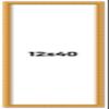 12x40 Frame Gold Ornate Solid Wood Picture Frame | 1.125 Inch Moulding Width | Chadwick Traditional Frame Complete with UV Acrylic Plexiglass, Foam Board Backing & Hanging Hardware view 1