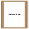 10x29 Frame Gold Solid Wood Picture Frame Width 1.25 Inches | Interior Frame Depth 0.375 Inches | Warwick Metallic Photo Frame Complete with UV Acrylic, Foam Board Backing & Hanging Hardware view 1