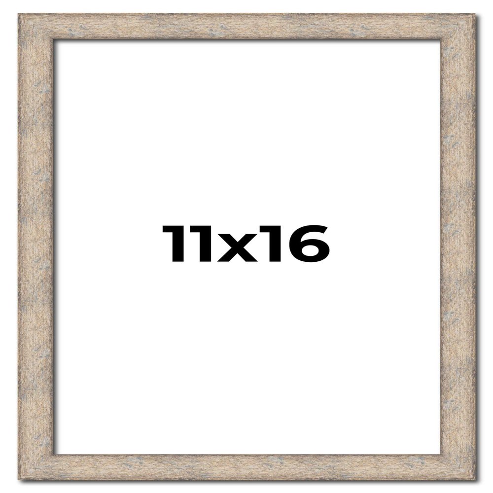 11x16 Frame Brown Solid Wood Picture Frame Width 1 Inches | Interior Frame Depth 0.875 Inches | Manton Rustic Photo Frame Complete with UV Acrylic, Foam Board Backing & Hanging Hardware