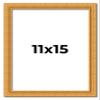 11x15 Frame Gold Ornate Solid Wood Picture Frame | 1.125 Inch Moulding Width | Chadwick Traditional Frame Complete with UV Acrylic Plexiglass, Foam Board Backing & Hanging Hardware view 1
