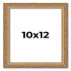 10x12 Frame Gold Solid Wood Picture Frame Width 1.25 Inches | Interior Frame Depth 0.375 Inches | Warwick Metallic Photo Frame Complete with UV Acrylic, Foam Board Backing & Hanging Hardware view 1