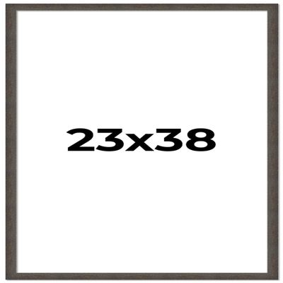 23x38 Frame Black Solid Wood Picture Frame Width 1 Inches | Interior Frame Depth 0.875 Inches | Chantry Rustic Photo Frame Complete with UV Acrylic, Foam Board Backing & Hanging Hardware