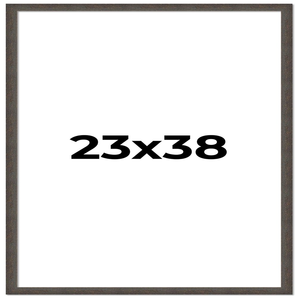 23x38 Frame Black Solid Wood Picture Frame Width 1 Inches | Interior Frame Depth 0.875 Inches | Chantry Rustic Photo Frame Complete with UV Acrylic, Foam Board Backing & Hanging Hardware