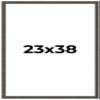 23x38 Frame Black Solid Wood Picture Frame Width 1 Inches | Interior Frame Depth 0.875 Inches | Chantry Rustic Photo Frame Complete with UV Acrylic, Foam Board Backing & Hanging Hardware view 1