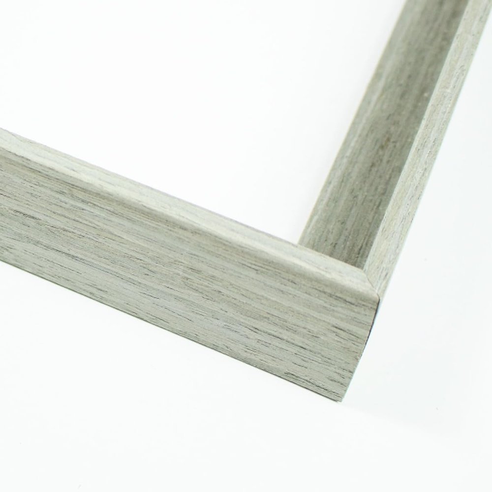 12x24 Canvas Frame Grey Solid Wood Floater Frame Width 1.125 Inches | Interior Frame Depth 1 9/16 Inches | Ember Rustic Canvas Frame Complete with Canvas Clips & Hanging Hardware