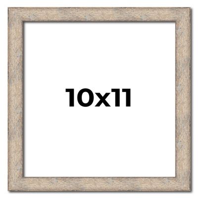 10x11 Frame Brown Solid Wood Picture Frame Width 1 Inches | Interior Frame Depth 0.875 Inches | Manton Rustic Photo Frame Complete with UV Acrylic, Foam Board Backing & Hanging Hardware