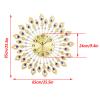Large Wall Clock for Living Room Decor Acrylic Flash Diamond Modern Kitchen Big Wall Clock for Bedroom Silent Giant Decorative Office Non Ticking Metal Wall Clock Battery Operated Watch 25.5 in view 3