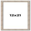 12x21 Frame Brown Solid Wood Picture Frame Width 1 Inches | Interior Frame Depth 0.875 Inches | Manton Rustic Photo Frame Complete with UV Acrylic, Foam Board Backing & Hanging Hardware view 1