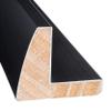 10x45 Canvas Frame Black Solid Wood Floater Frame Width 2 Inches | Interior Frame Depth 1 3/8 Inches | Samson Contemporary Canvas Frame Complete with Canvas Clips & Hanging Hardware view 3